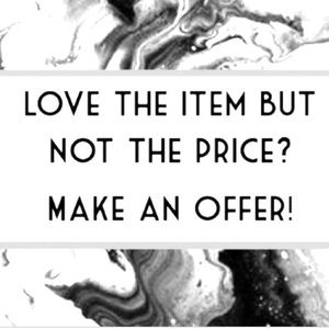 Love the item, but not the price? Make an Offer 💐